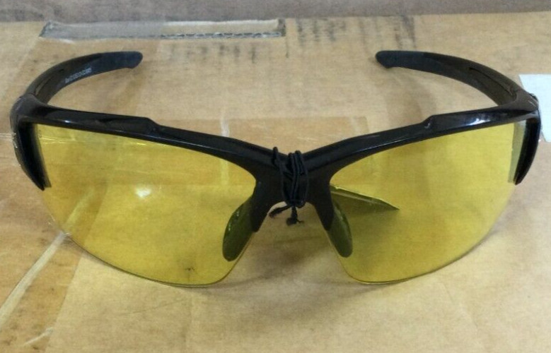 Edge Eyewear SD112-G2 Safety Glasses, Traditional Yellow Poly Lens (2Pack)