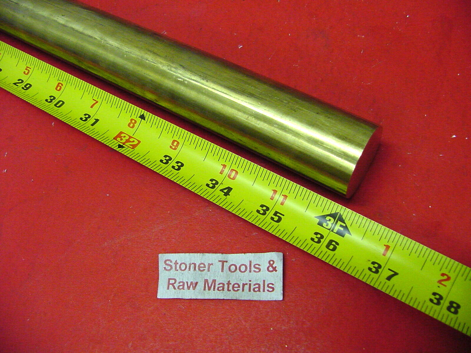 1″ C360 BRASS SOLID ROUND ROD 36″ long New Lathe Bar Stock 1.00″ 1/2 Hard