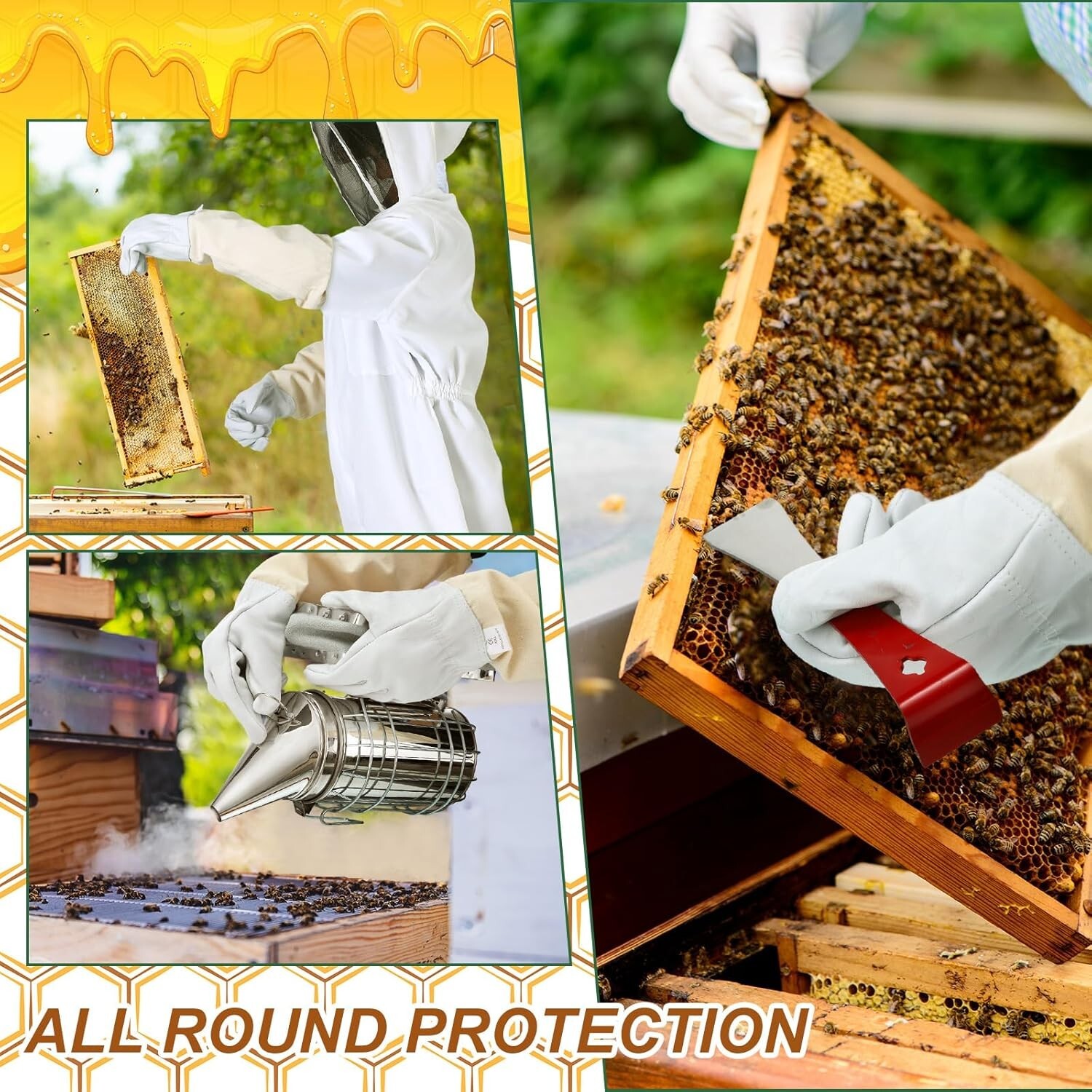 30 Pcs Beekeeping Supplies Tools Bee Suit Bee Keeping Starter Kit Bee Keeper …