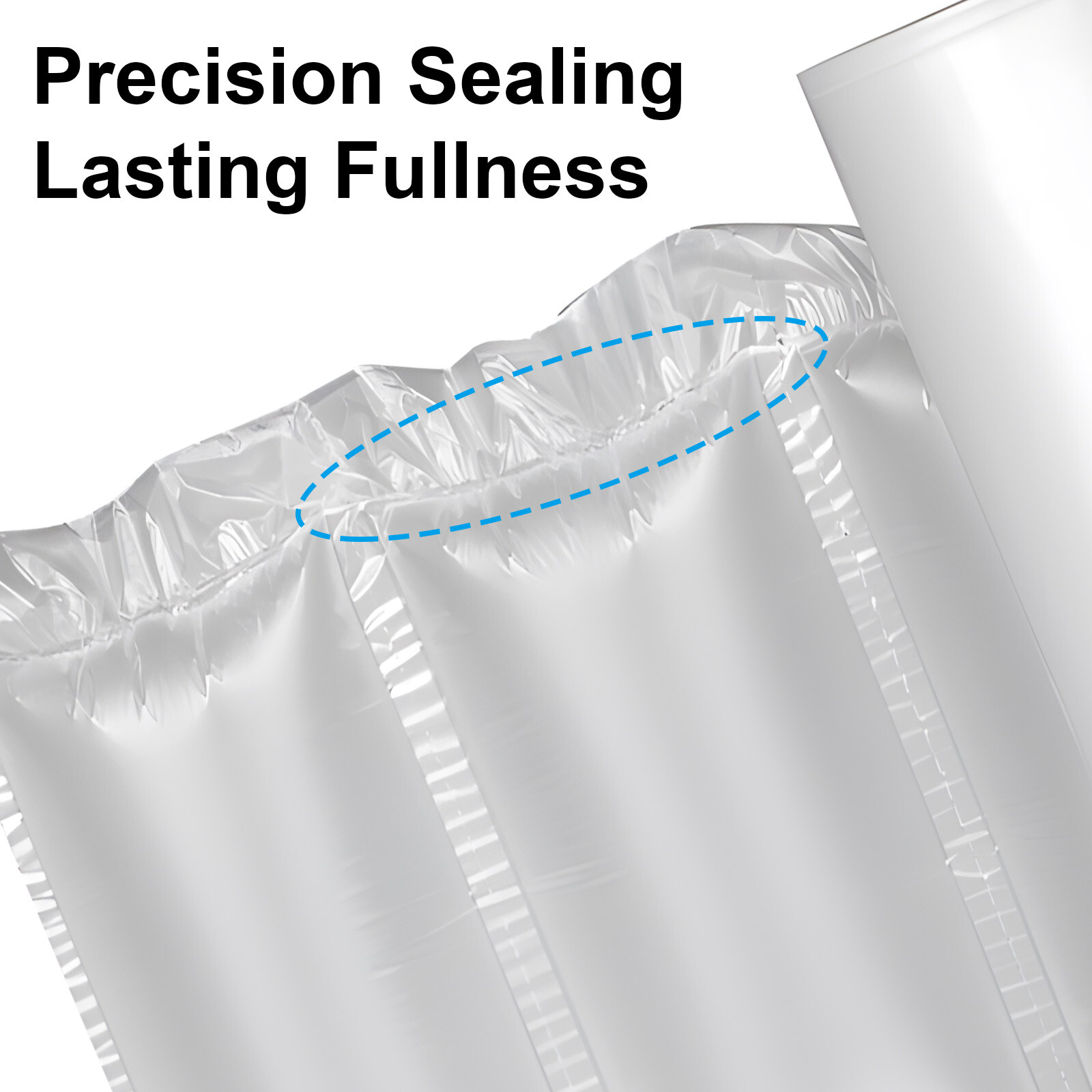 170 Count 4×8″ Prefilled Air Pillows 20 Gallon Void Fill Packing Bubble Cushion