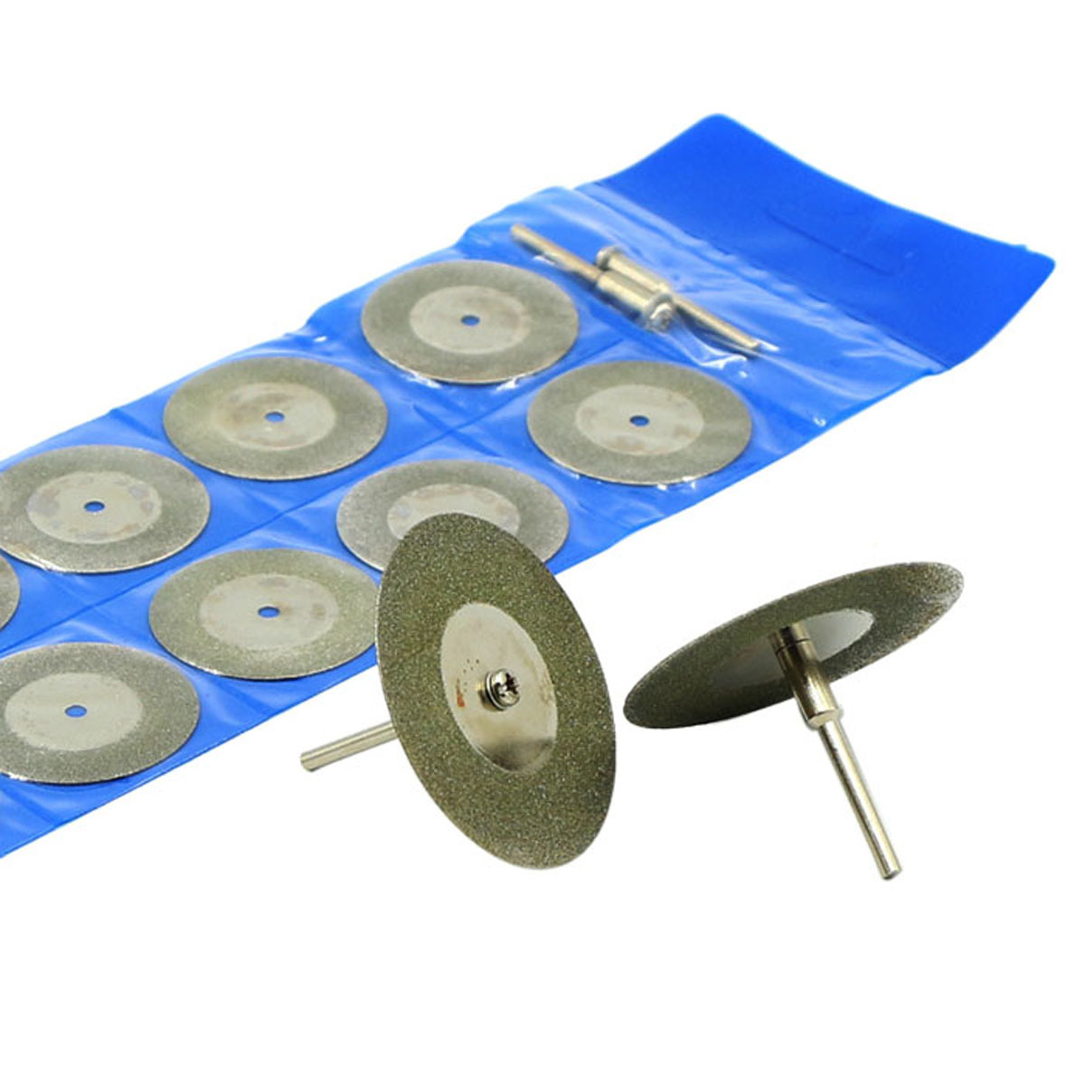 10x 50mm ( 2″inch ) Diamond Glass Coated Rotary Cutting Cut Off Blade Wheels New