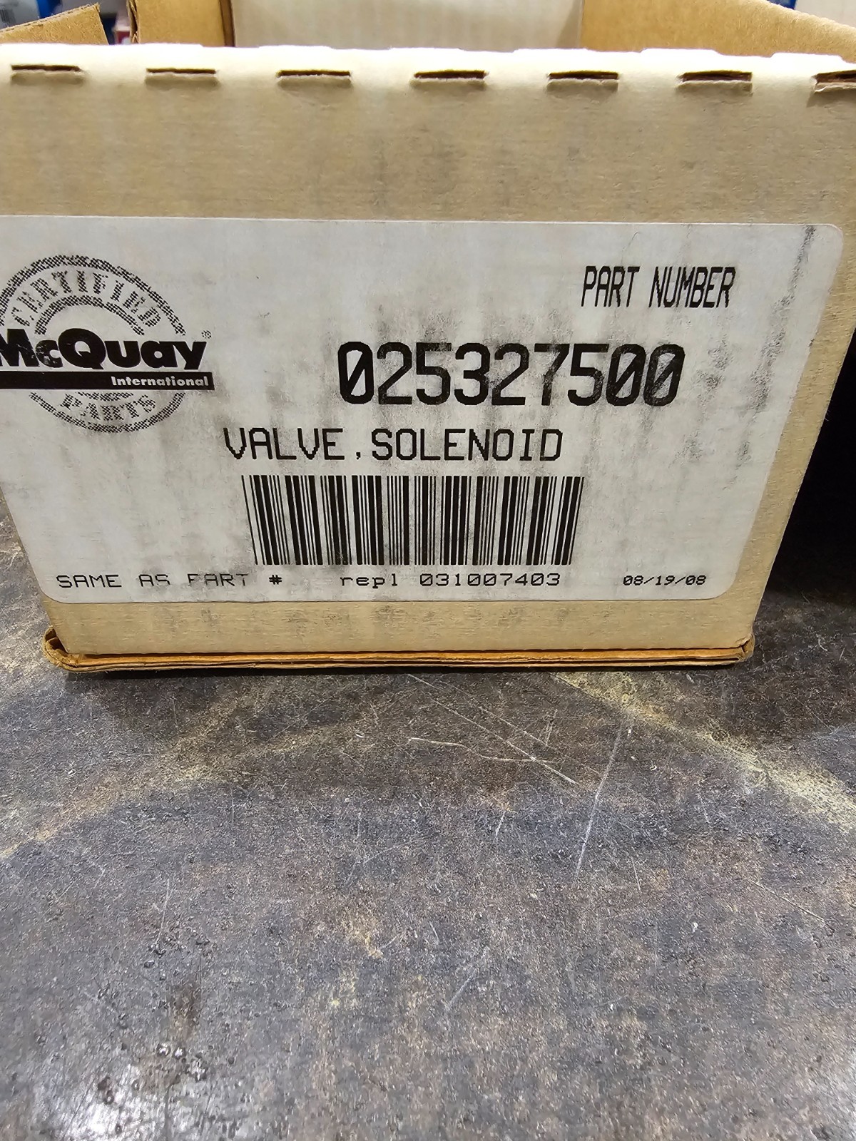 Sporlan E19S270 – Refrigerant Solenoid Valve – New – Coil Included – Solder
