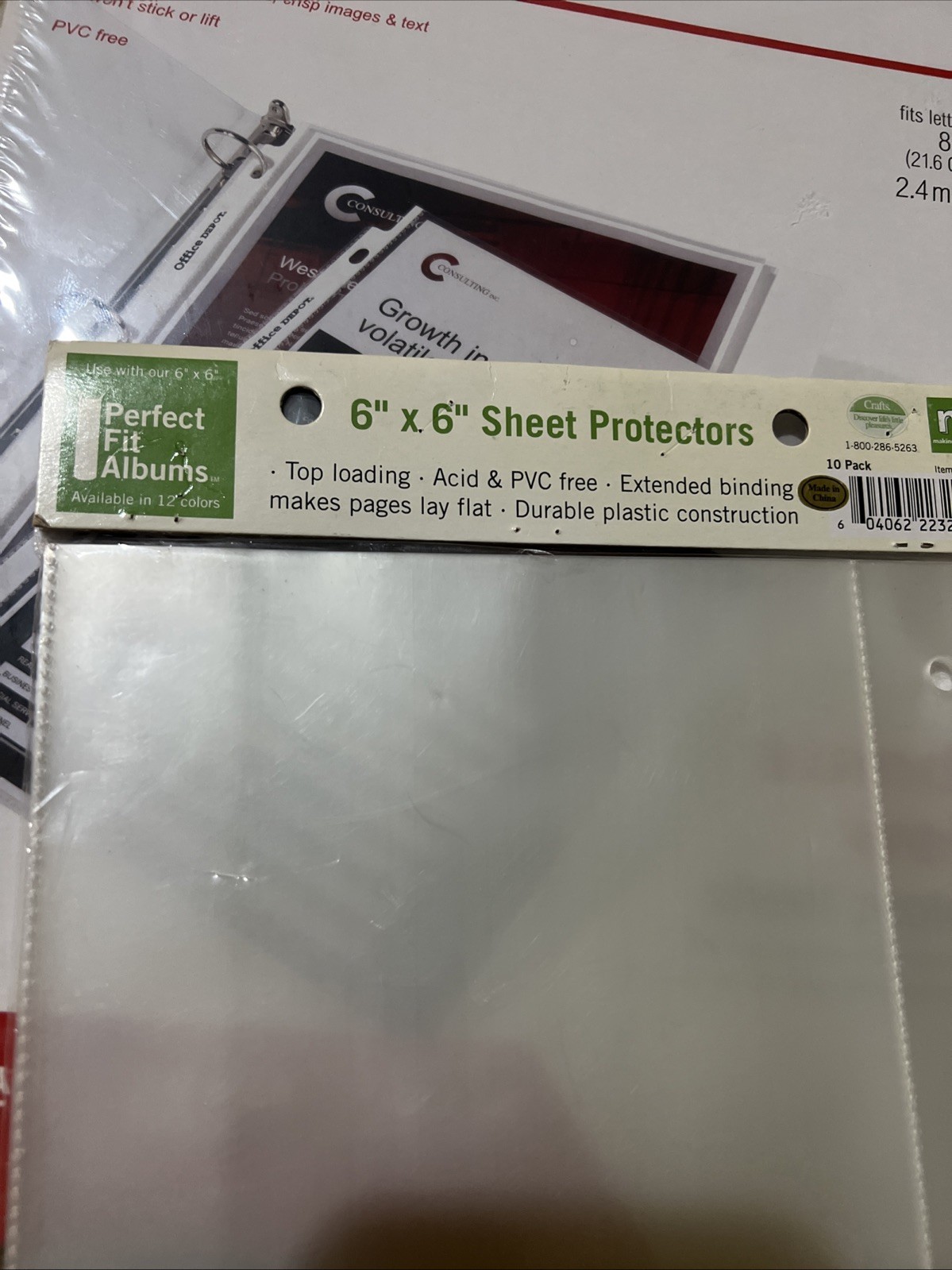 Sheet Protectors 100ct Standard Weight 2.4mil Clear 8.5″x11 & 3 Ring Off.Dep. 🎁