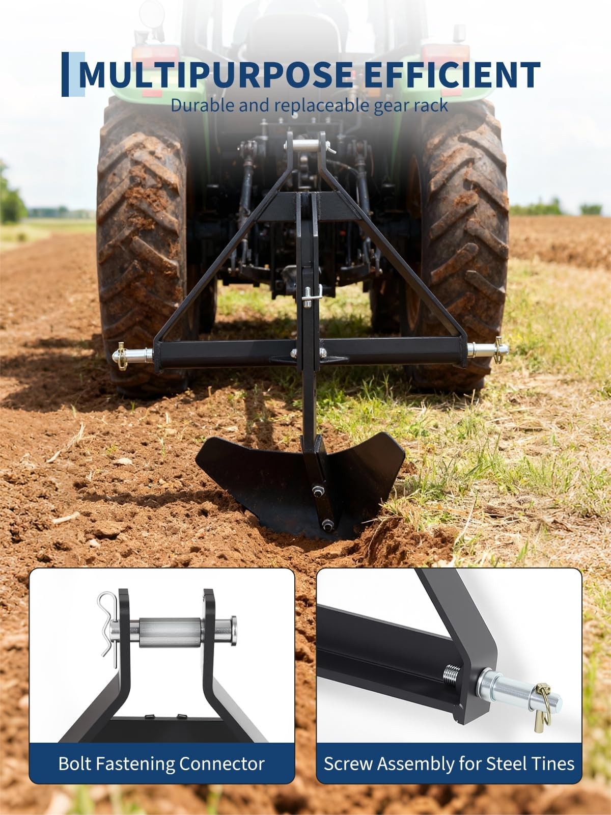 Steel Middle Buster Heavy Duty For Category 1 3 Point Quick Hitch Tractors Plow