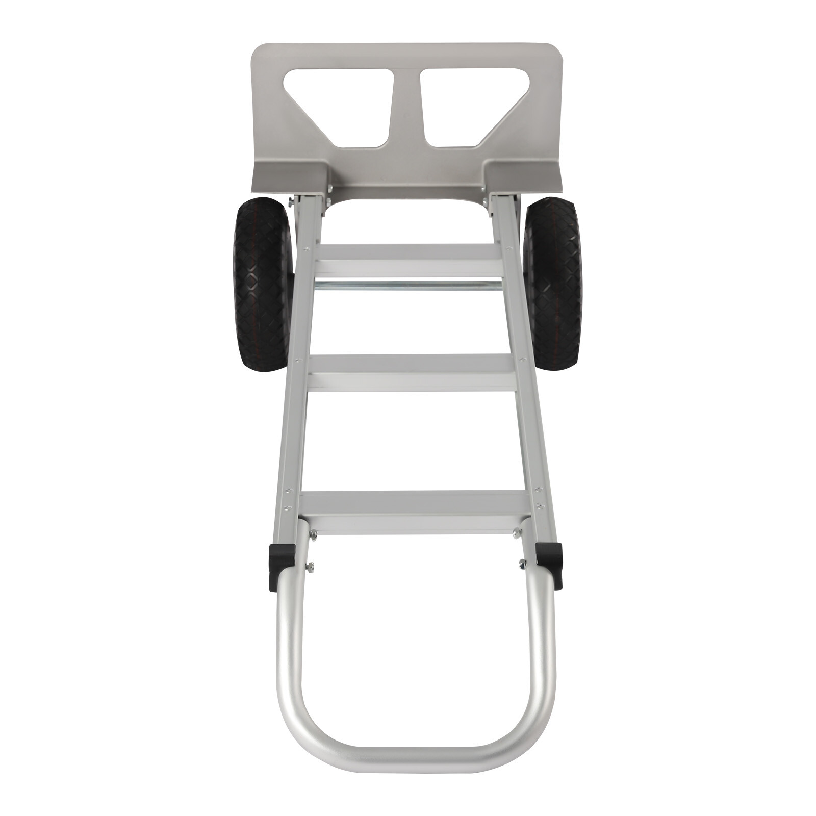 Aluminum Alloy Hand Truck Cart Heavy Duty Dolly with Rubber Wheels 440lbs/500lbs