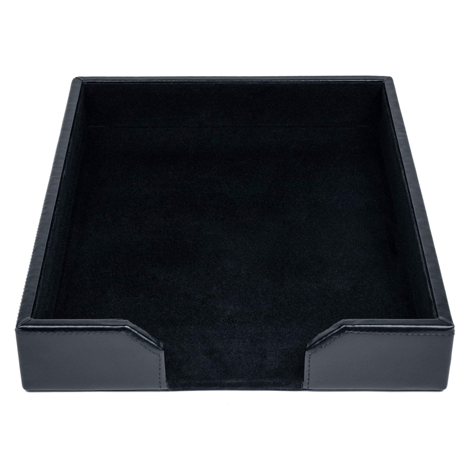 Dacasso Bonded Leather Desktop Tray Luxury Letter Holder Paper Organizer For