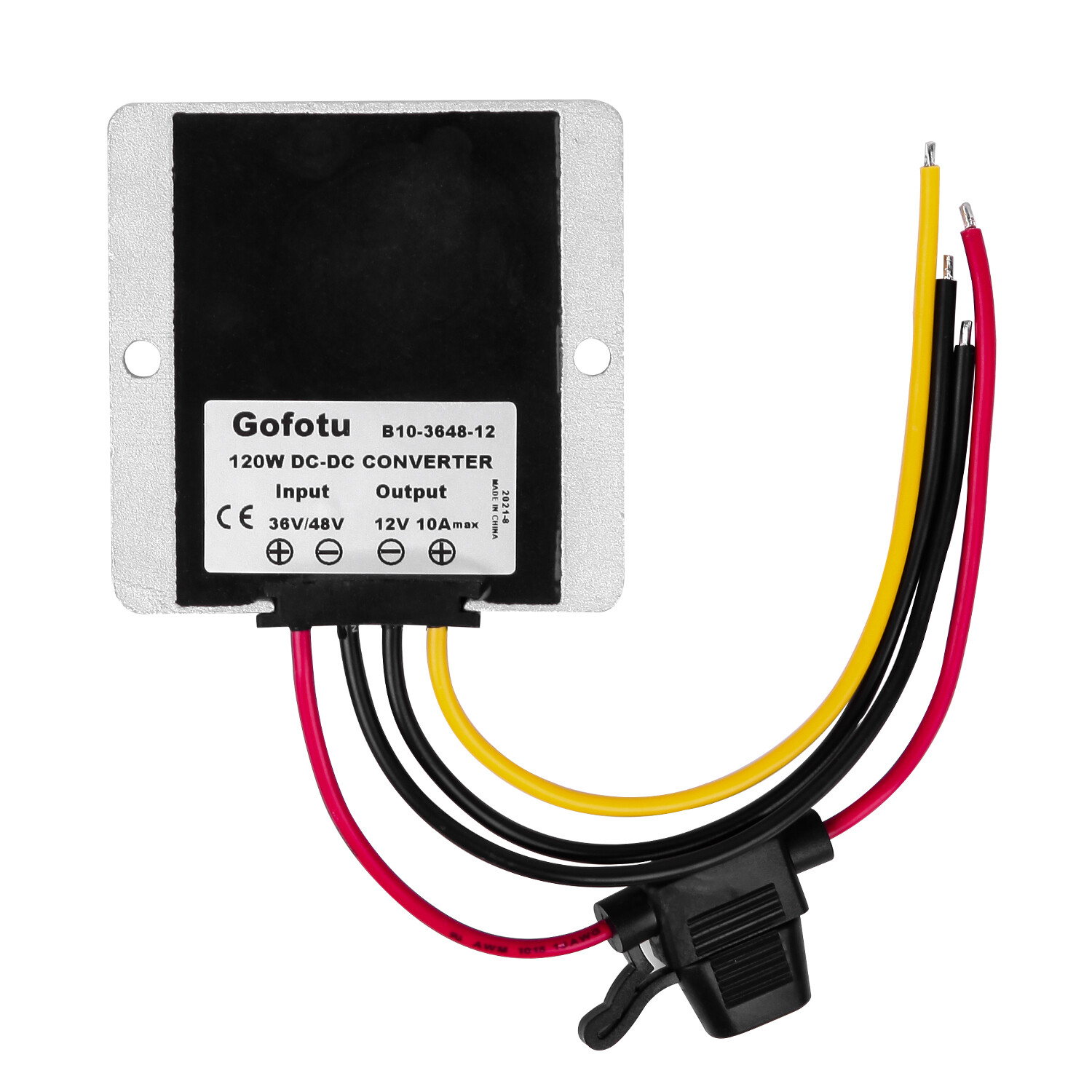 GOLF CART DC CONVERTER 10 AMP 36V 48V VOLTAGE REDUCER REGULATOR TO 12V 10A 120W