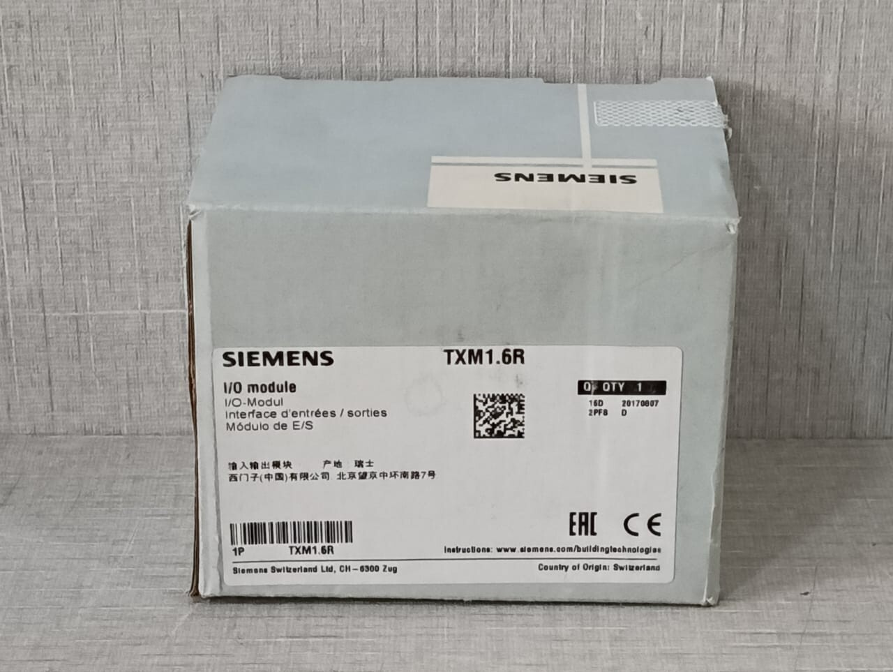 SIEMENS TXM1.6R 6 RELAY OUTPUT MODULE 553-141 REV CA- NEW WITH OLD STOCK BOX
