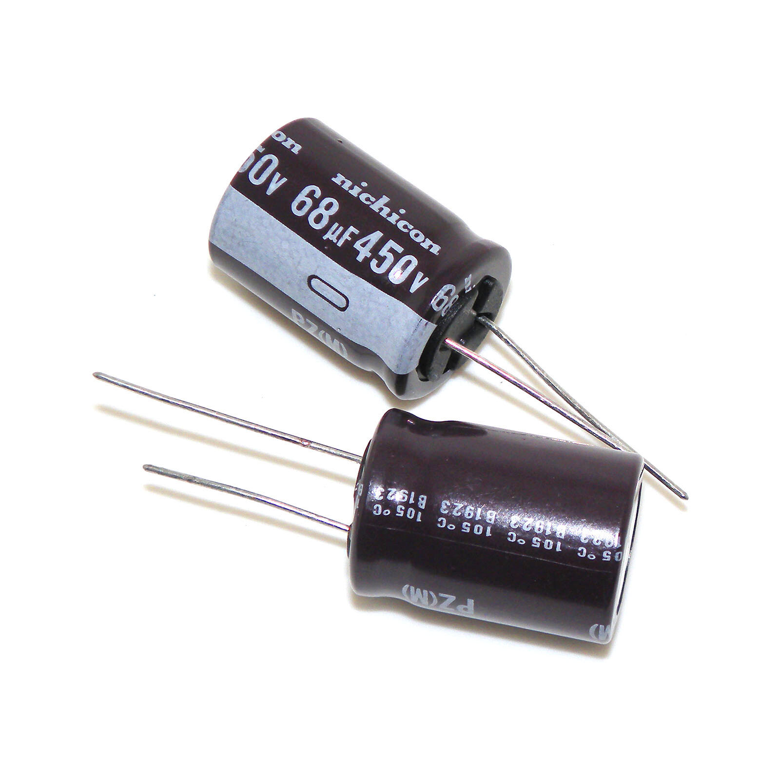 68UF450V Nichicon Radial Electrolytic Capacitors 450V68UF MFD 18×25 mm