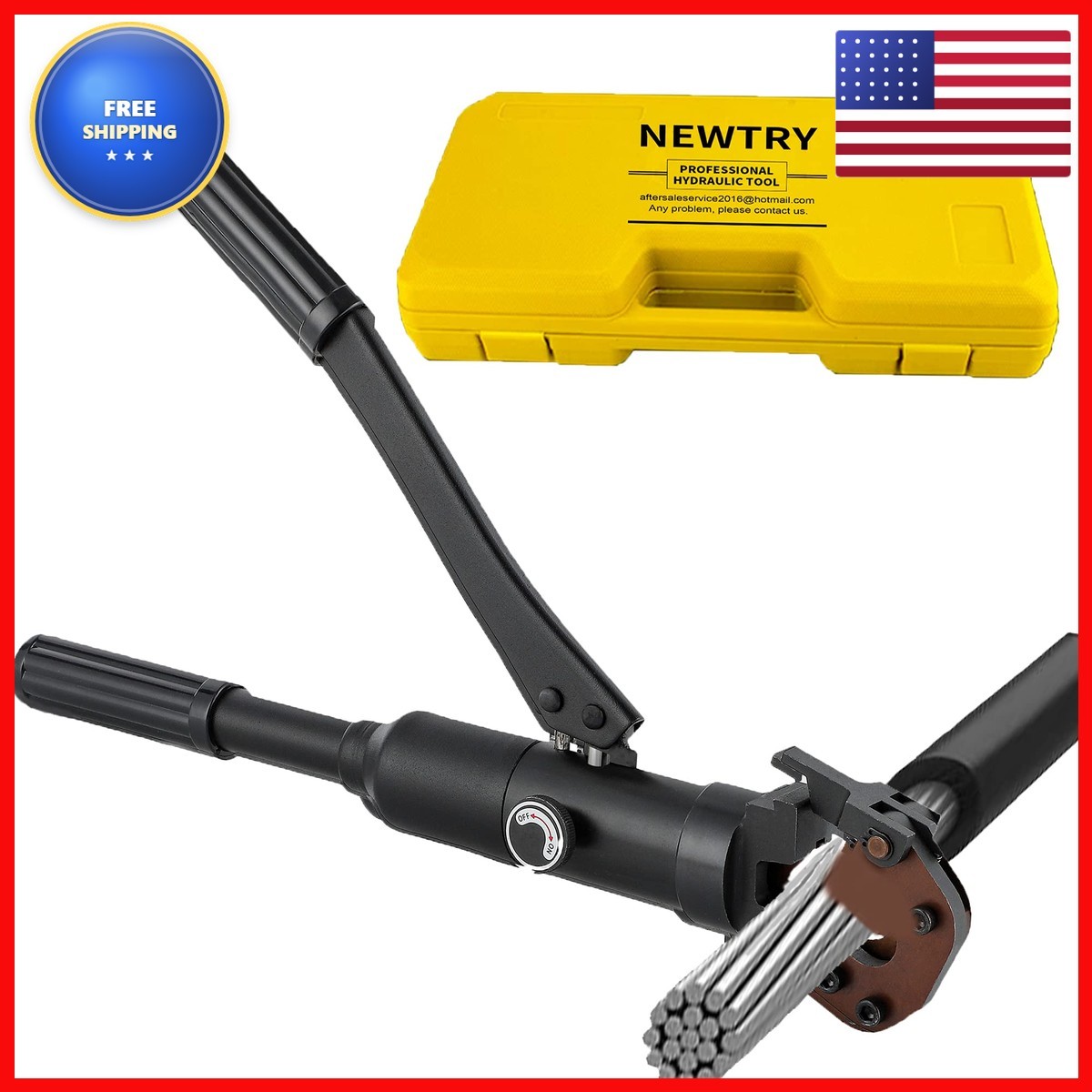 NEWTRY Hydraulic Cable Cutter φ25/32″ 60KN