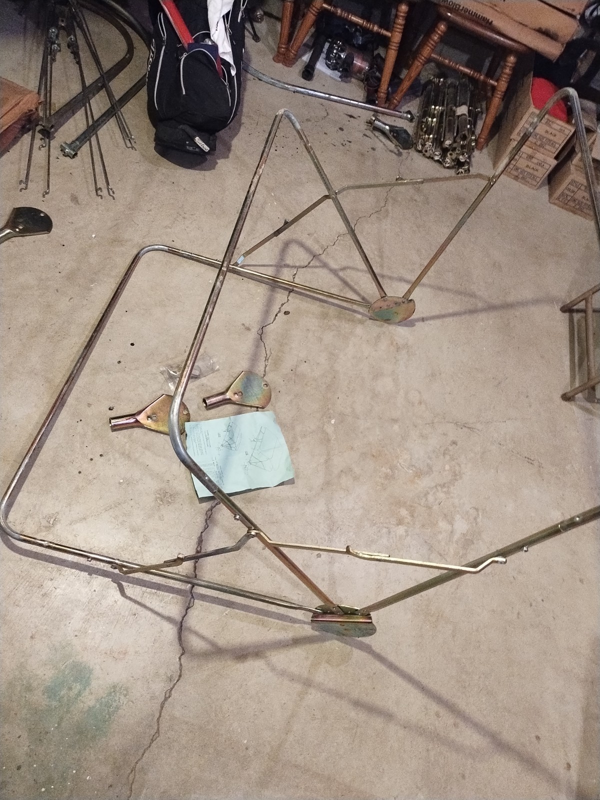 BUGGY TOP Umbrella TRACTOR 3 Bow 40″ Frame Assembly