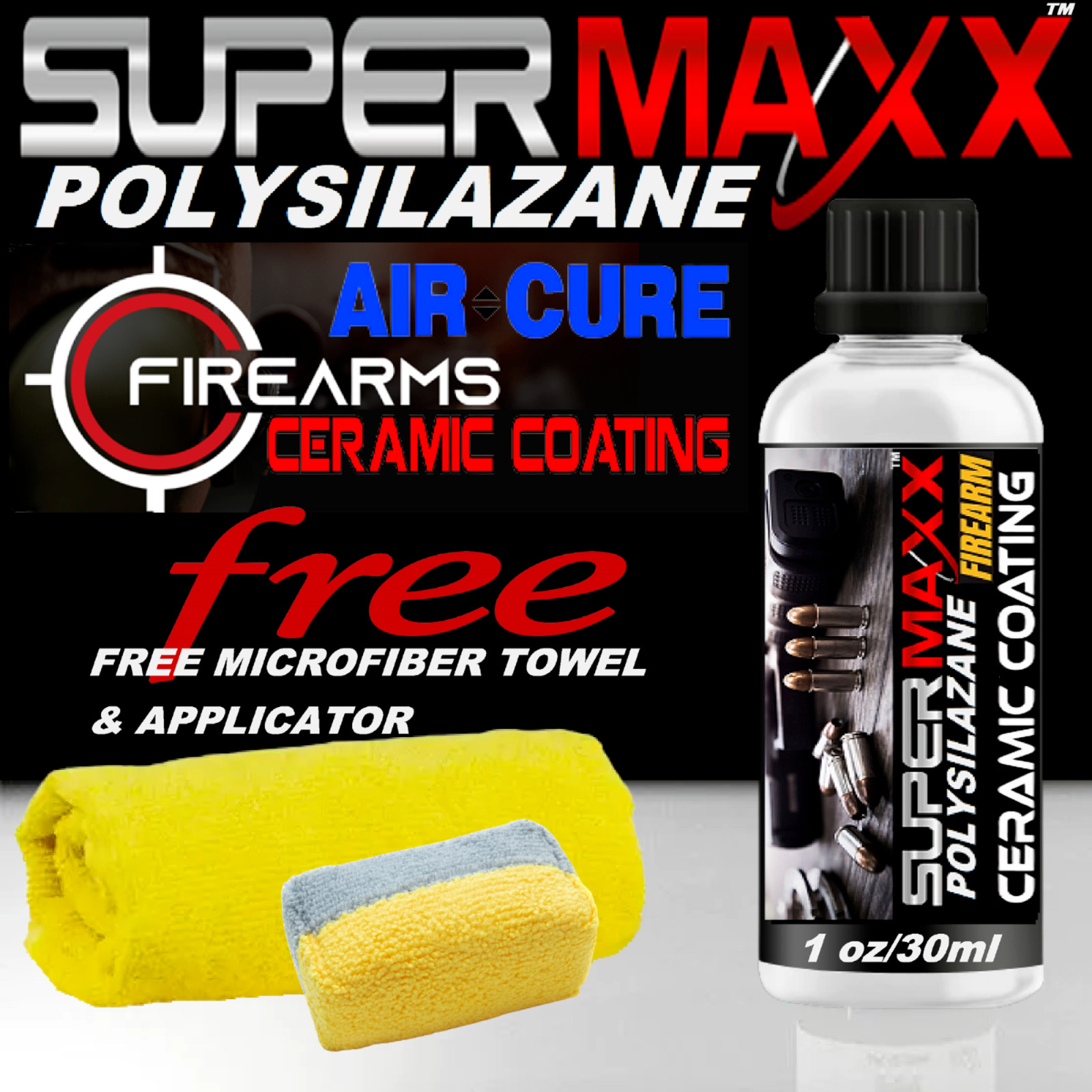 GUN CLEANER GUN COATING TRICURE POLYSILAZANE FIREARM CERAMIC COATING PROTECTION