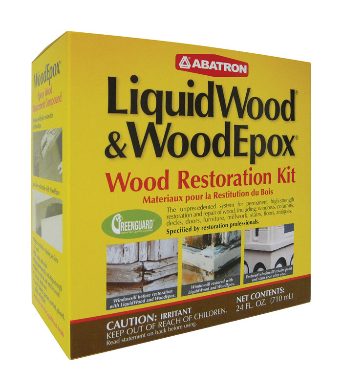 Abatron LiquidWood and WoodEpox Beige Wood Restoration Kit 24 oz