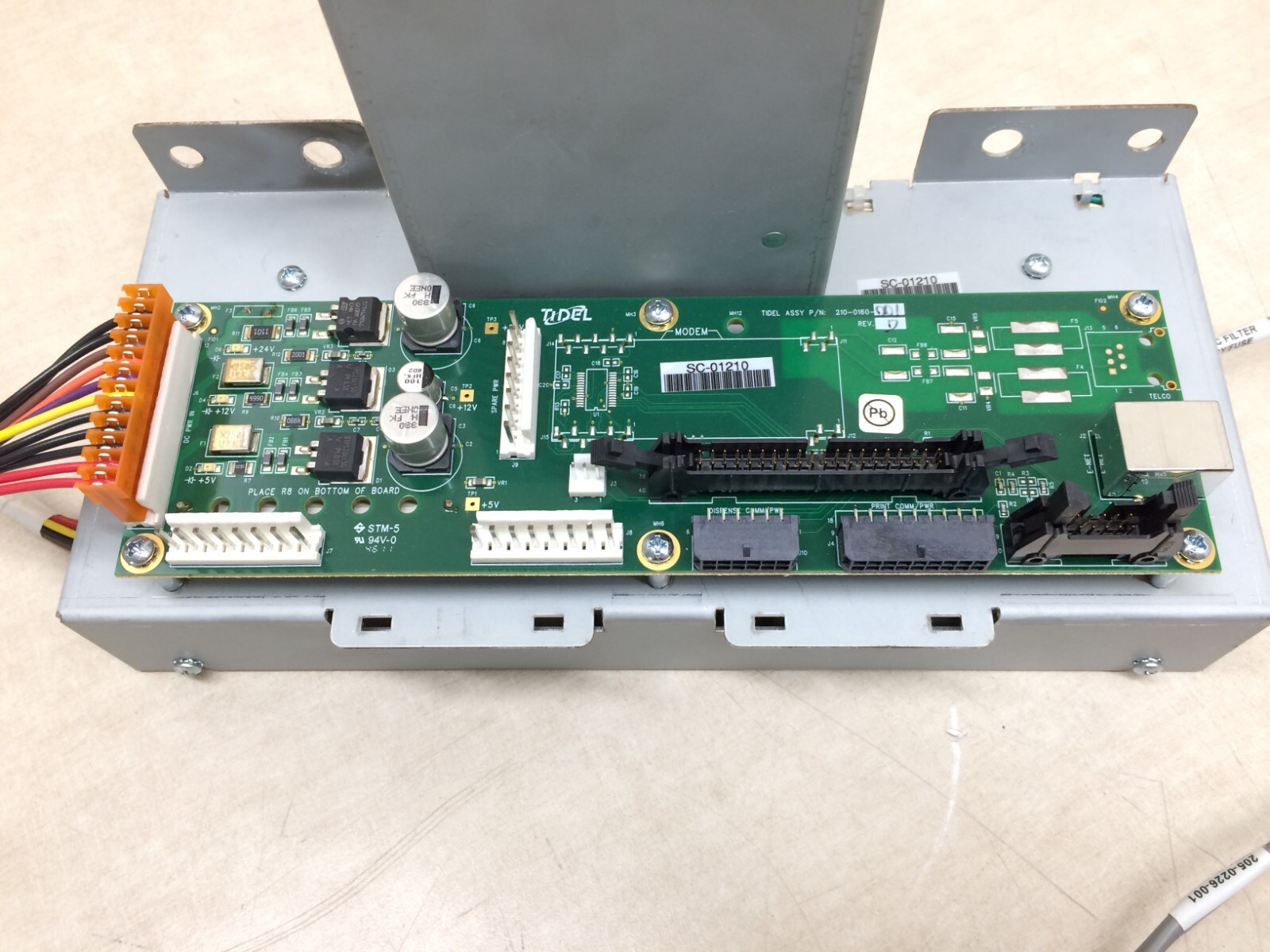 Tidel TACC Parts 210-0160-001 Assembly Board Corcom 6EEA1 Power Line ASTEC