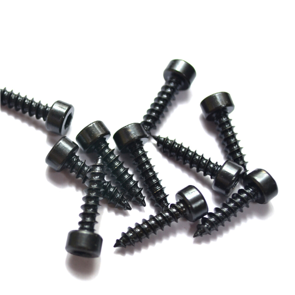 M2 M2.6 M3 M3.5 M4 M5 M6 Black Steel Hex Socket Cap Head Self Tapping Screws
