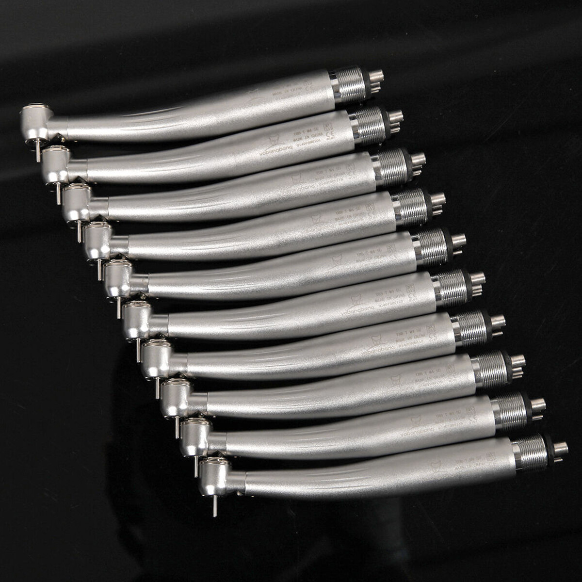 1-10 Yabangbang E-generator Dental LED Fiber Optic High Speed Handpiece 4 Holes