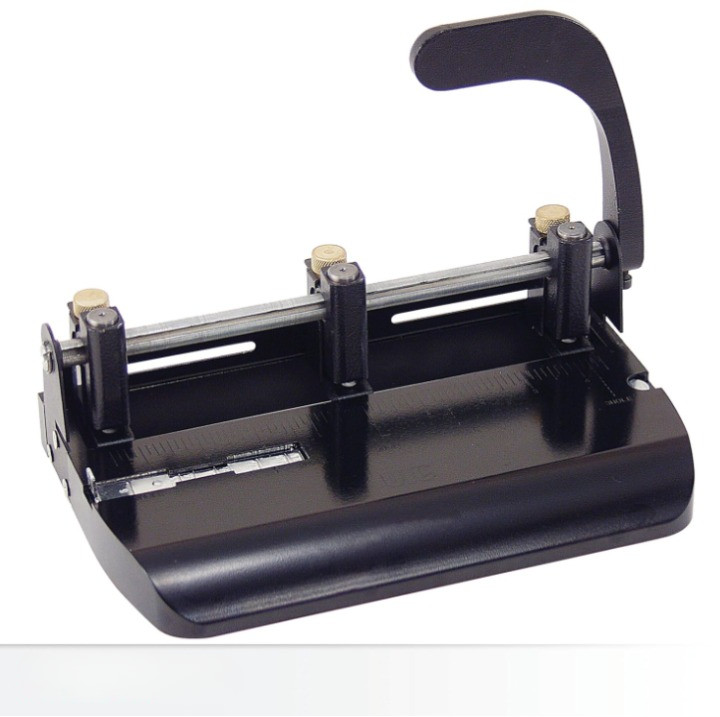Perforadora ajustable de 2-3 orificios con palanca, capacidad para 32 hojas