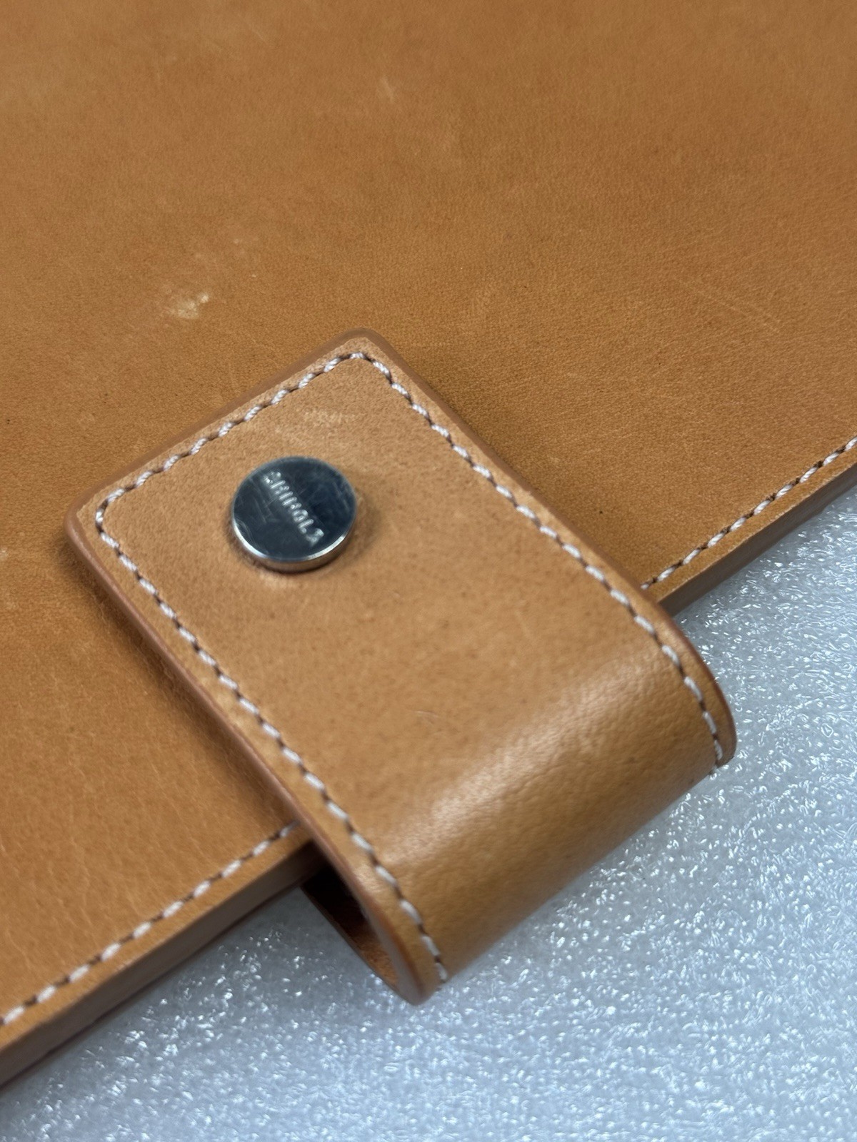 Shinola Detroit Portfolio Brown Horween Leather Case Folder Wallet Organizer