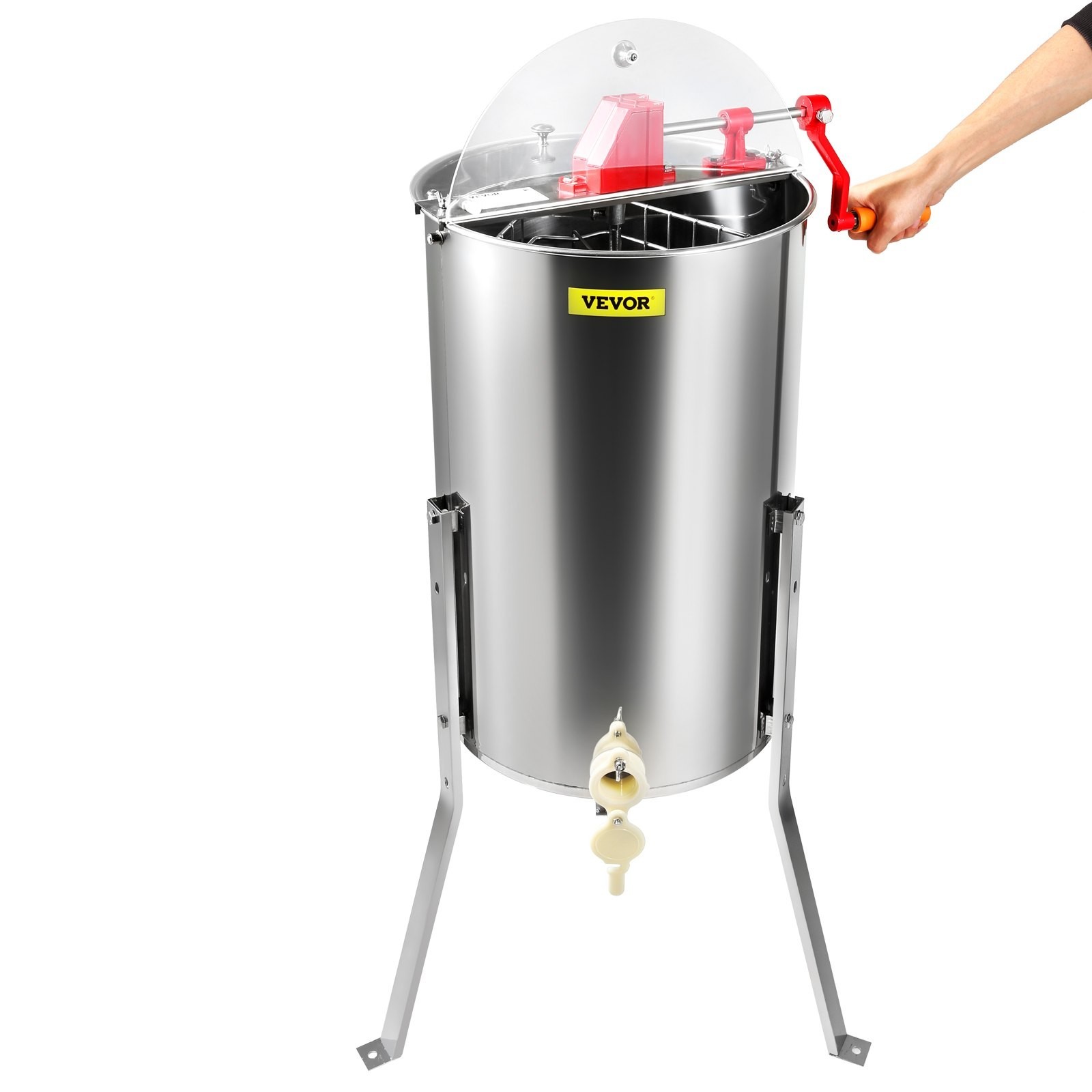 Manual Honey Extractor Beekeeping Equipment 3 Frames Stainless Steel