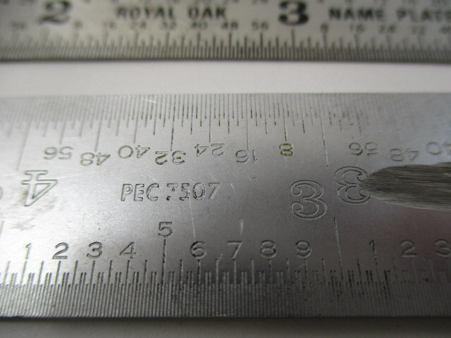 (3) 6″ Scales (1) 3″ Cut Down Ruler (3) Old Scale Sleeve Holders for Rulers VGC