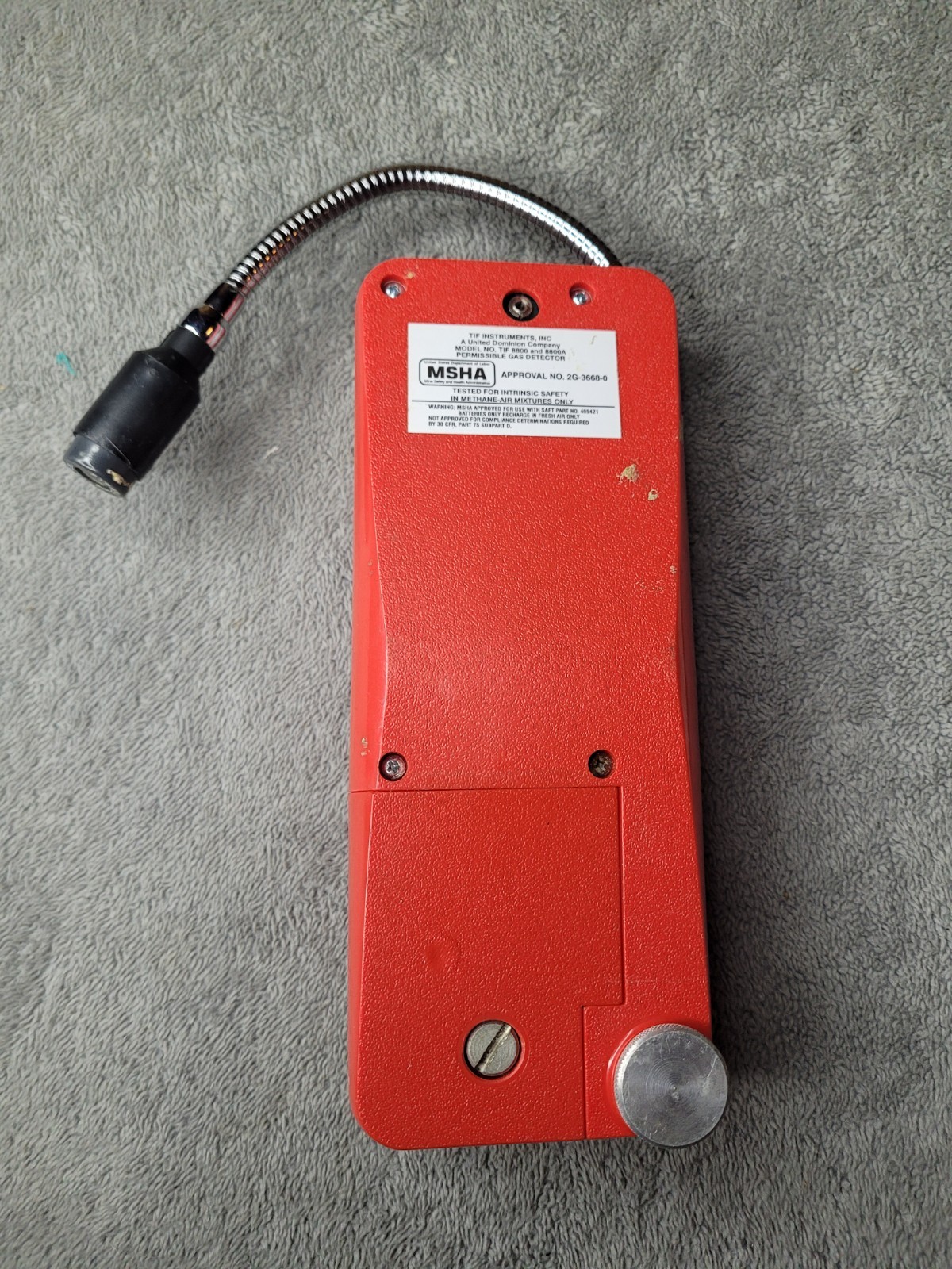 TIF 8800A Combustible Gas Detector w/ Case No Batteries Untested