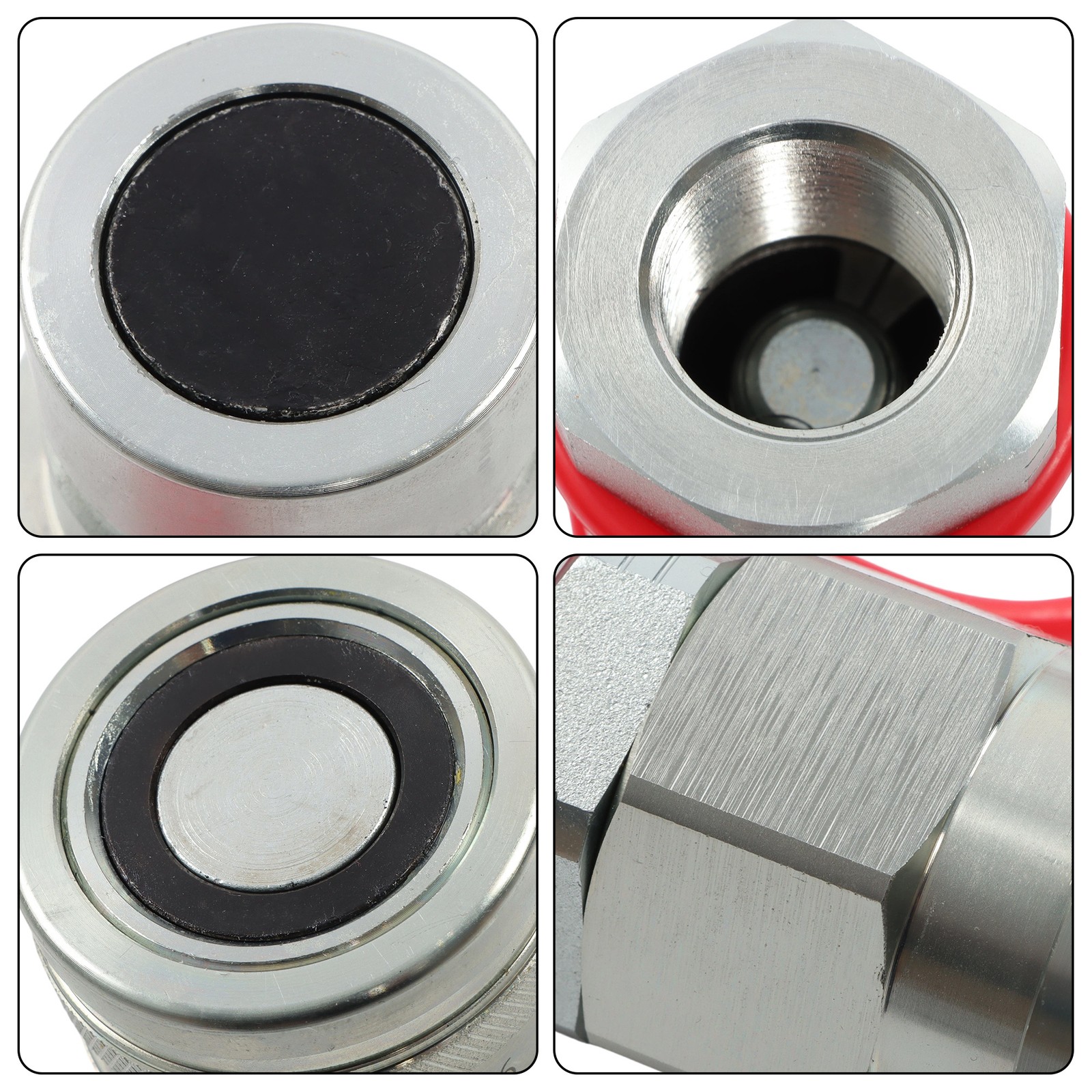 3/4″ NPT Flat Face Hydraulic Quick Connect Couplers Skid Steer Set