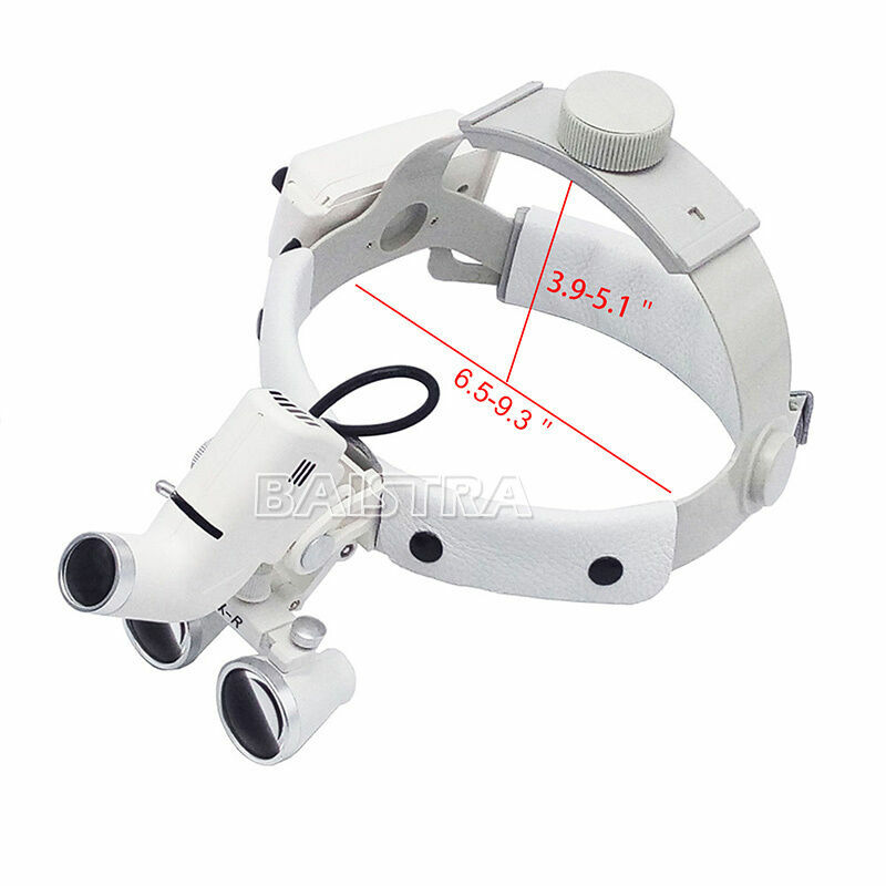 3.5X Dental Medical Surgical Binocular Loupes Headband Magnifier LED Headlight