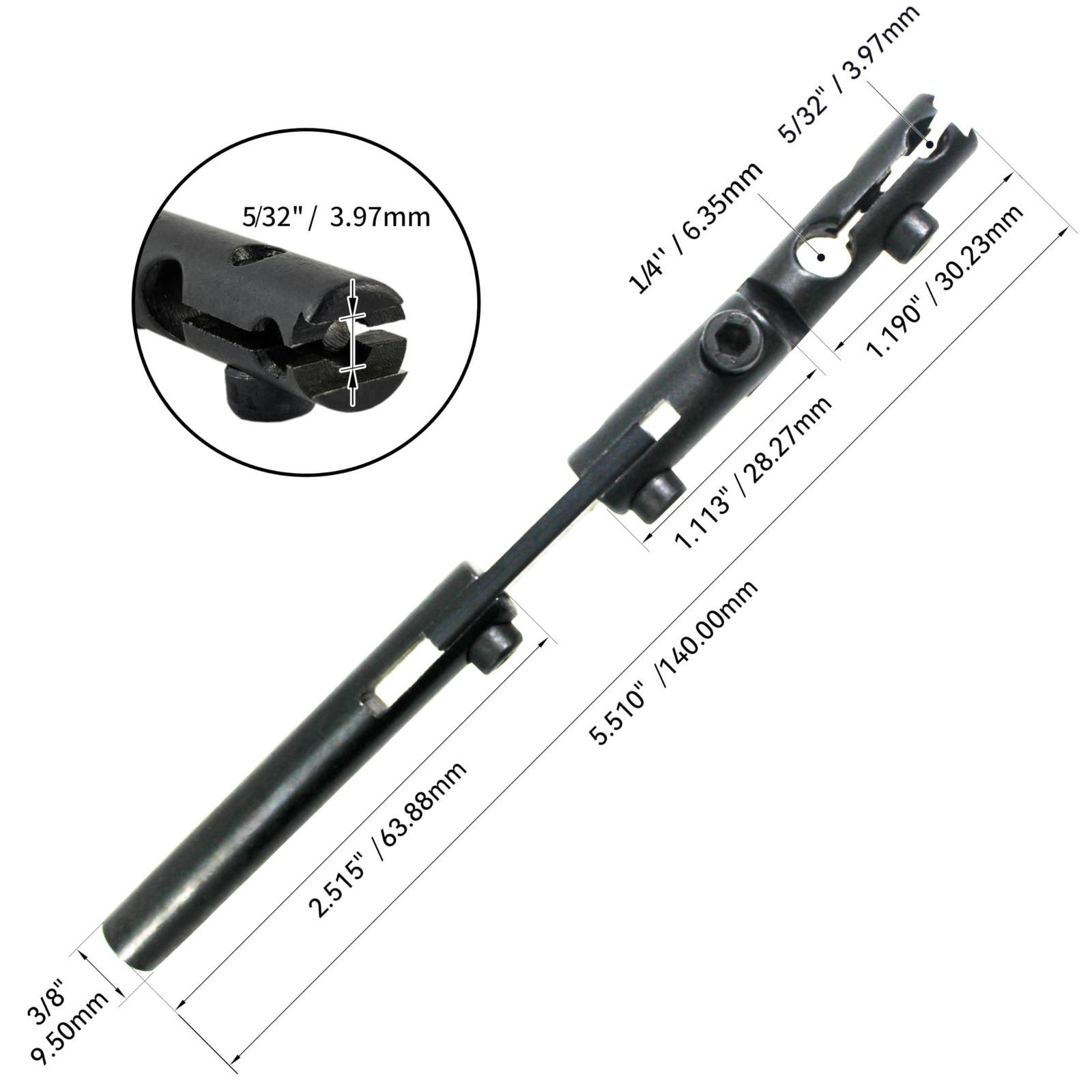 HFSR Axial Axis Dial Indicator Holder Adjustable Arm 3 Pivot Joints for Dial…