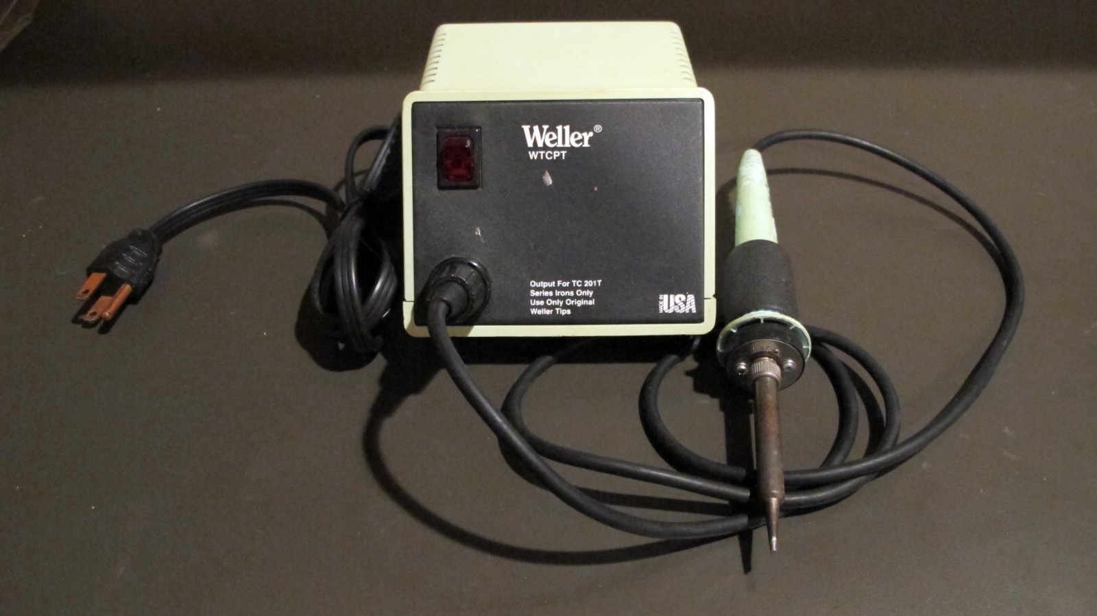 Weller WTCPT Soldering Station TC201T Iron Tested PU120T 60W