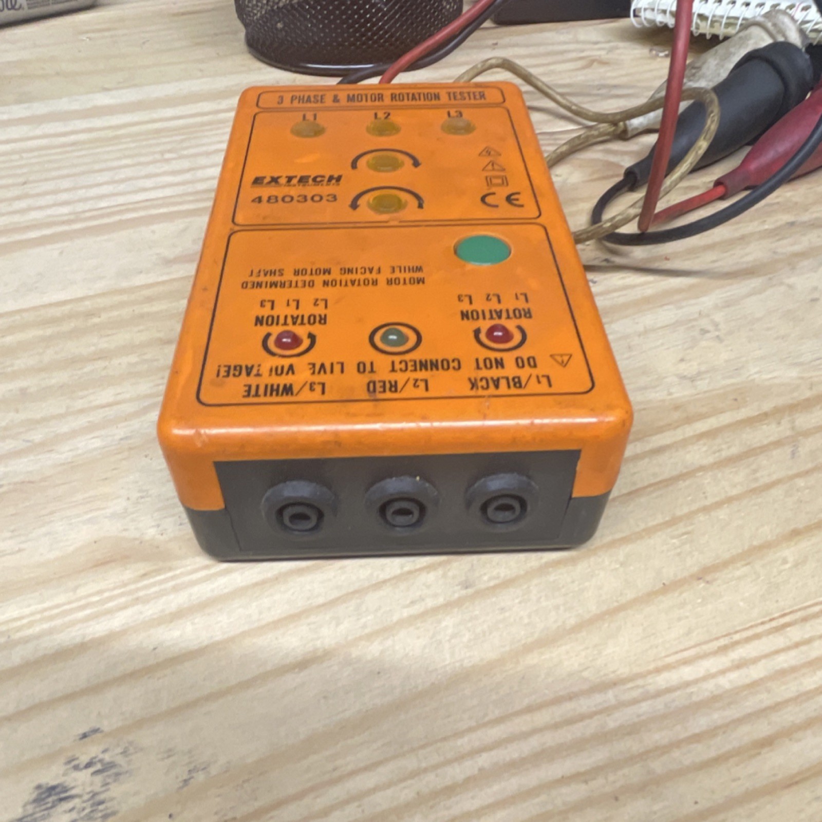 Extech 480303 3 Phase & Motor Rotation Tester 480303 MPN