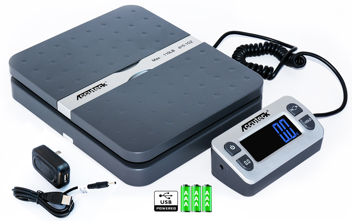 Accuteck ShipPro W-8580 110lbs x 0.1 oz Gray Digital shipping postal scale