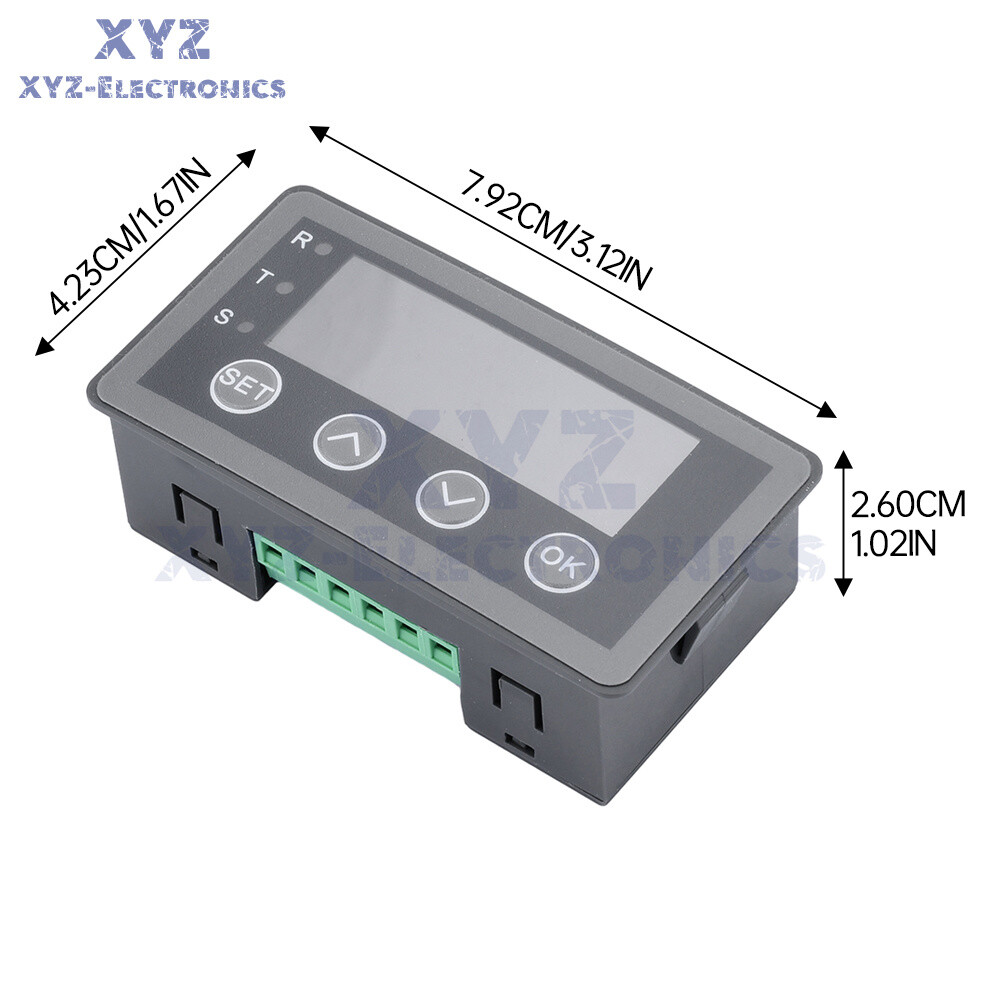 0-10V 0-20mA 2-10V 4-20mA 4-Wire Analog Input (Reception) Display Meter DC 8~25V