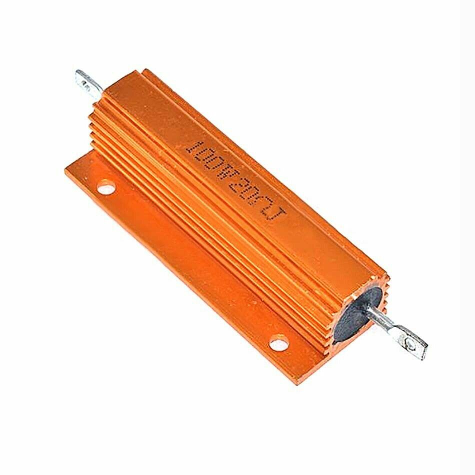 50W&100W RX24 Aluminum Metal Shell High Power Case Heatsink Resistor 5% 0.1Ω-1KΩ