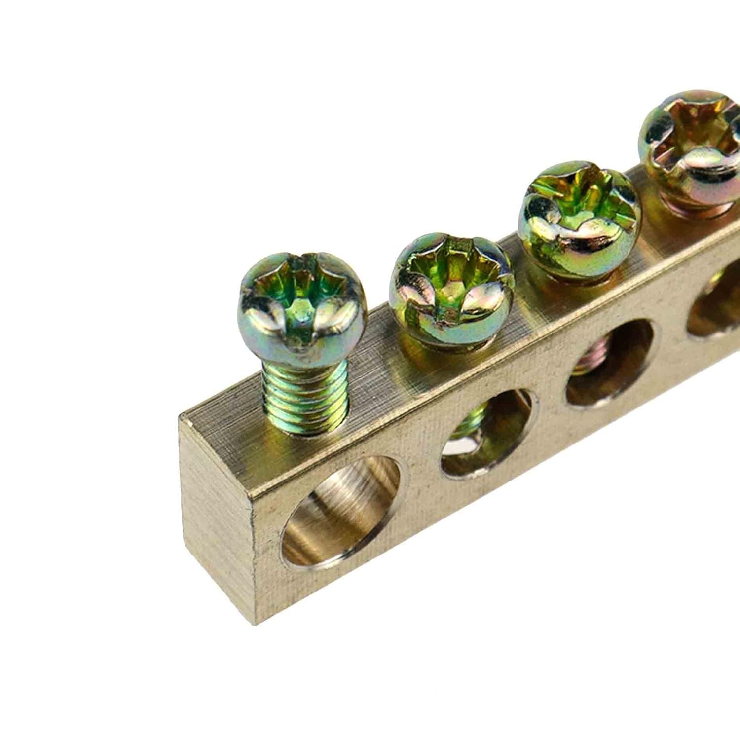 6 Positions Terminal Bus Bar Brass Wire Screw Terminal Ground Bar Terminal Block