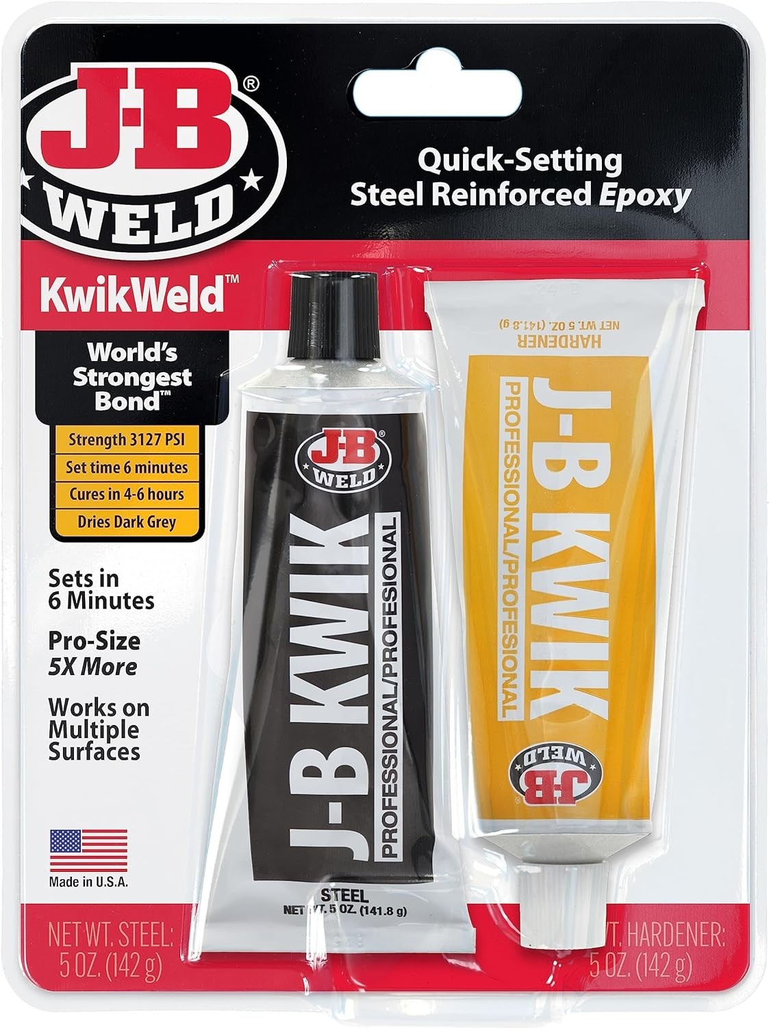 10 oz. KwikWeld Steel Epoxy – Fast Drying, Waterproof Adhesive for All Surfaces