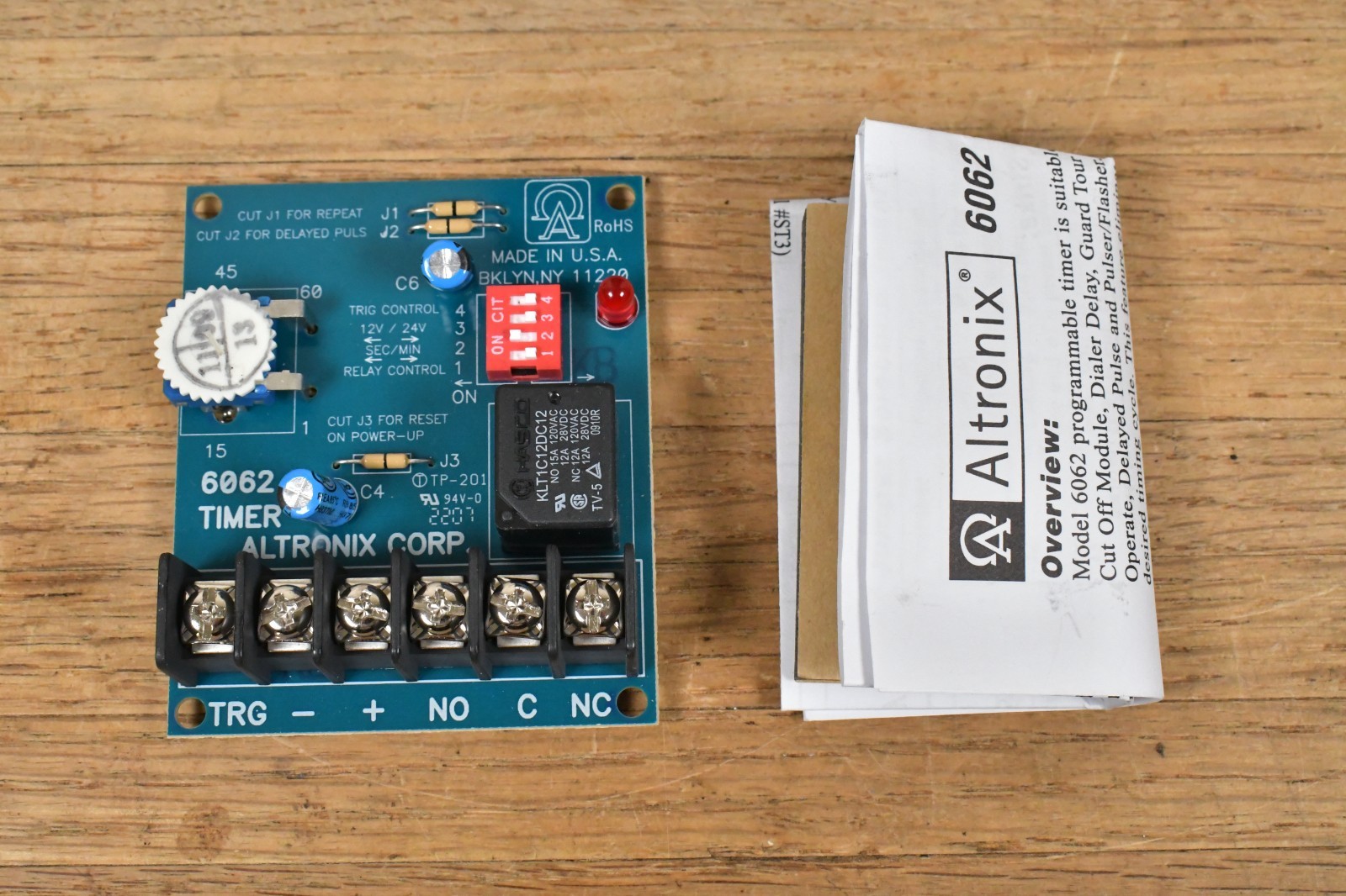 NEW in Box Altronix 6062 Multi-Purpose Timer 1 Second to 60 Seconds 12 or 24VDC