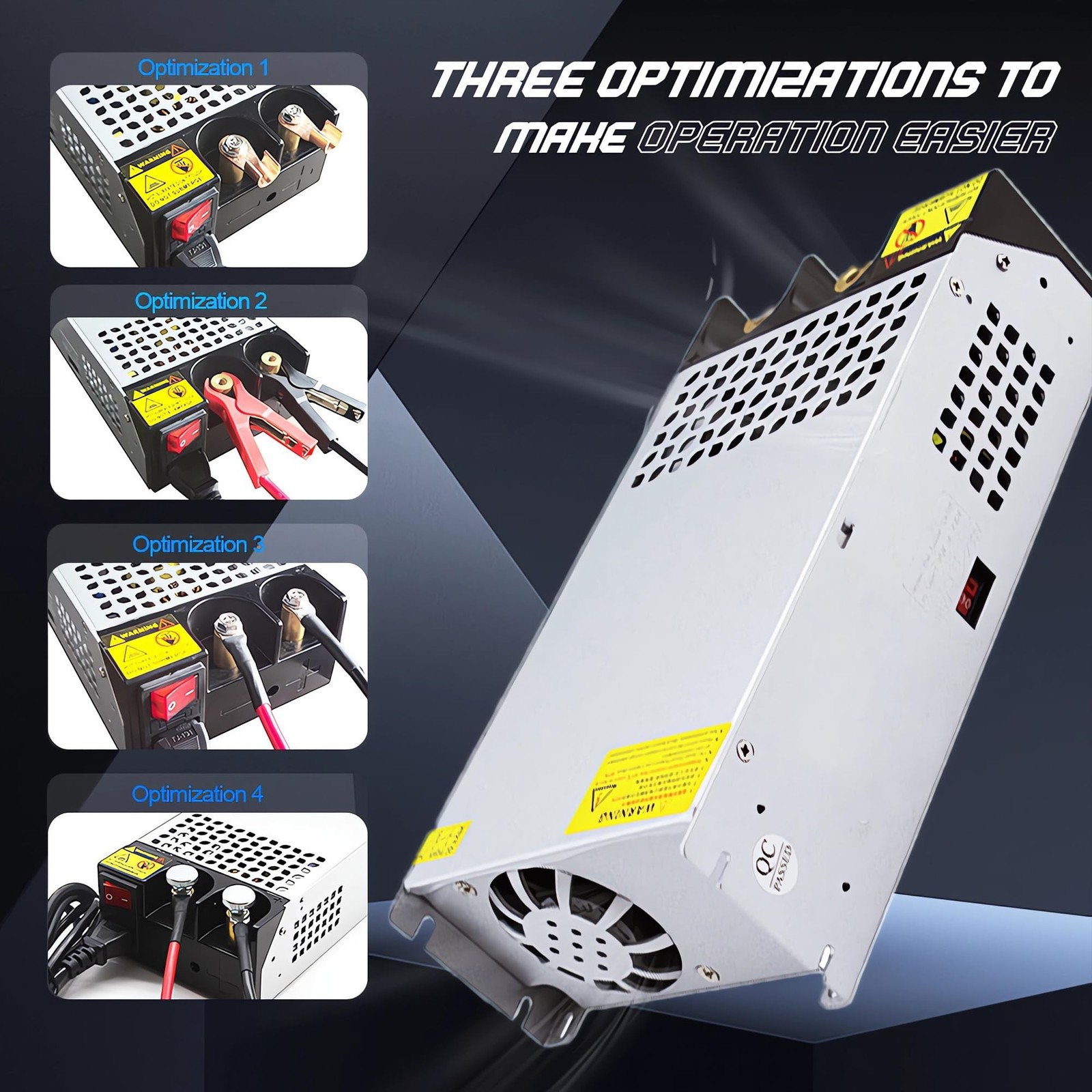 SUMANEP AC DC 12V 100A 1200W Power Supply Switching Universal Regulated AC DC