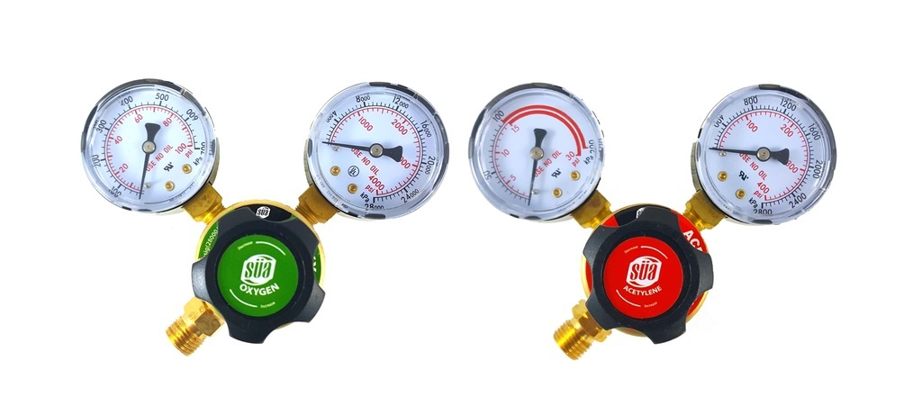 SÜA – Oxygen and Acetylene Regulators Welding Gas Gauges – Rear Entry – LDP