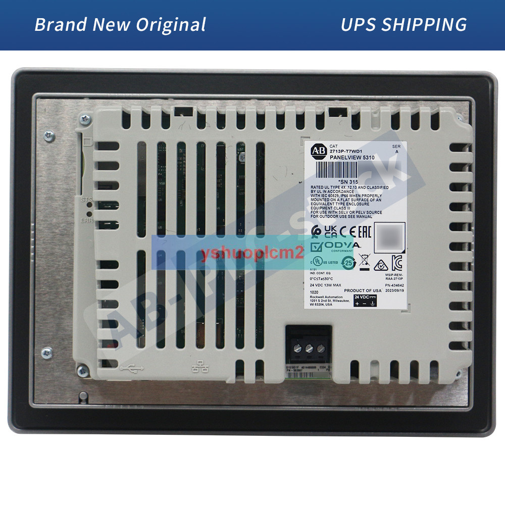New Sealed A~B 2713P-T7WD1 PanelView 5310 Graphic Terminal 7 in. Wide