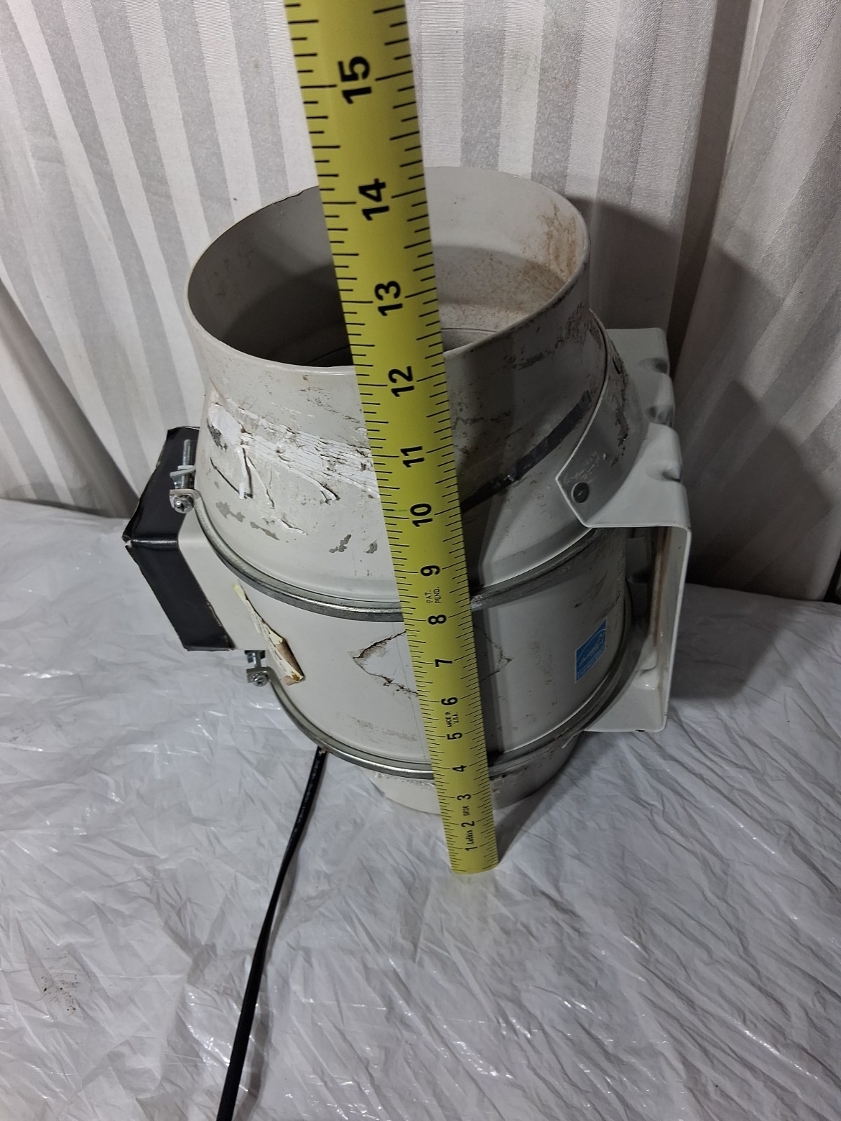 Soler & Palau Td-200 Mixed Flow Duct Fan, 8 In. Diameter Radon House Fan Works!