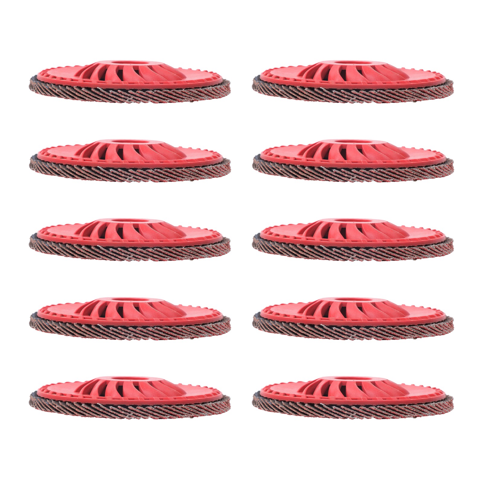 10 Pack 40/60/80/120 Grits 4-1/2″ Flap Sanding Disc Hundred Impeller