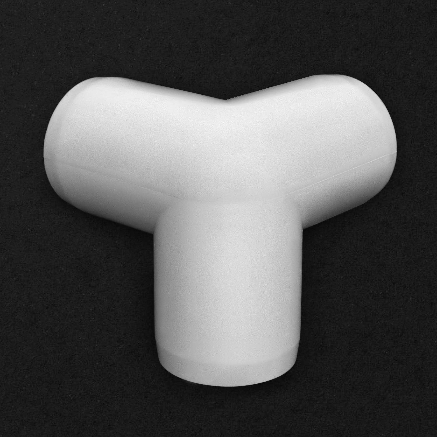 12 Pack 3 Way 1/2in PVC Tee Elbow Furniture Grade Fittings DIY Projects White PK
