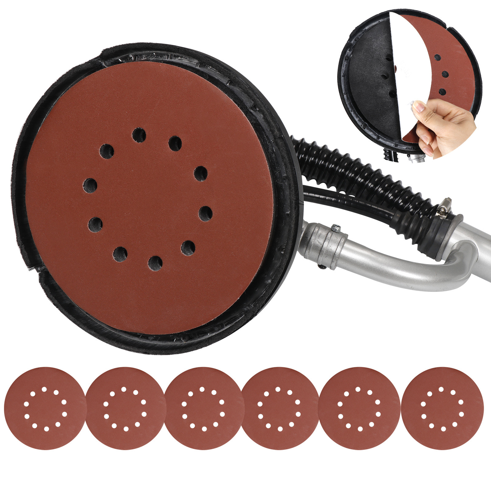 Drywall Sander 800W Commercial Electric Adjustable Variable Speed Sanding Pad