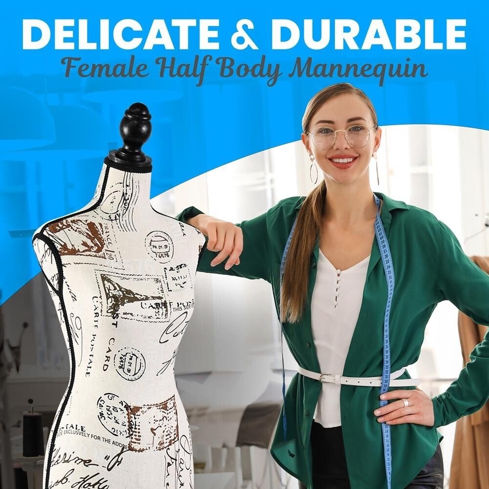 SereneLife Female Dress Form Mannequin Torso Display Mannequin Body