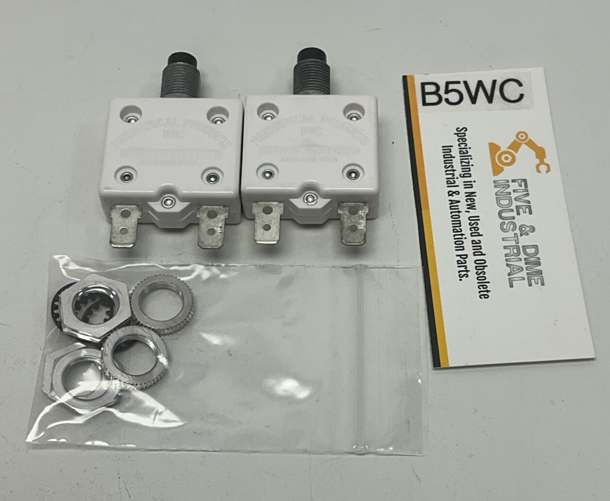 Mechanical Products 1600-114-050 5A Lot of 2 Circuit Breaker 5 Amp