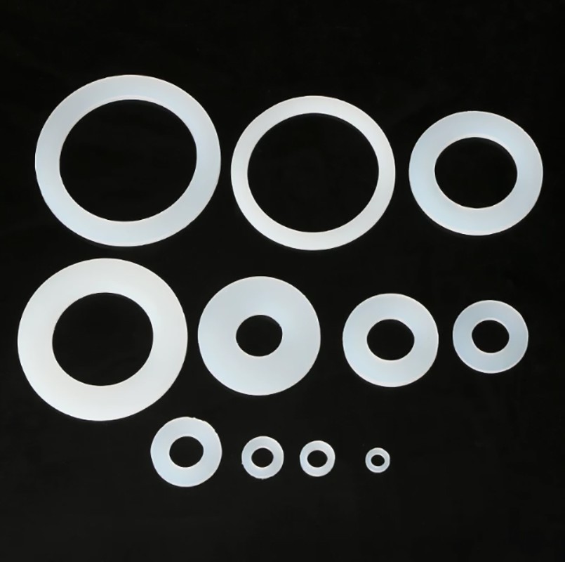 Silicone Washers Round Flat Sealing Gaskets Shock Absorption ID 2mm-45mm