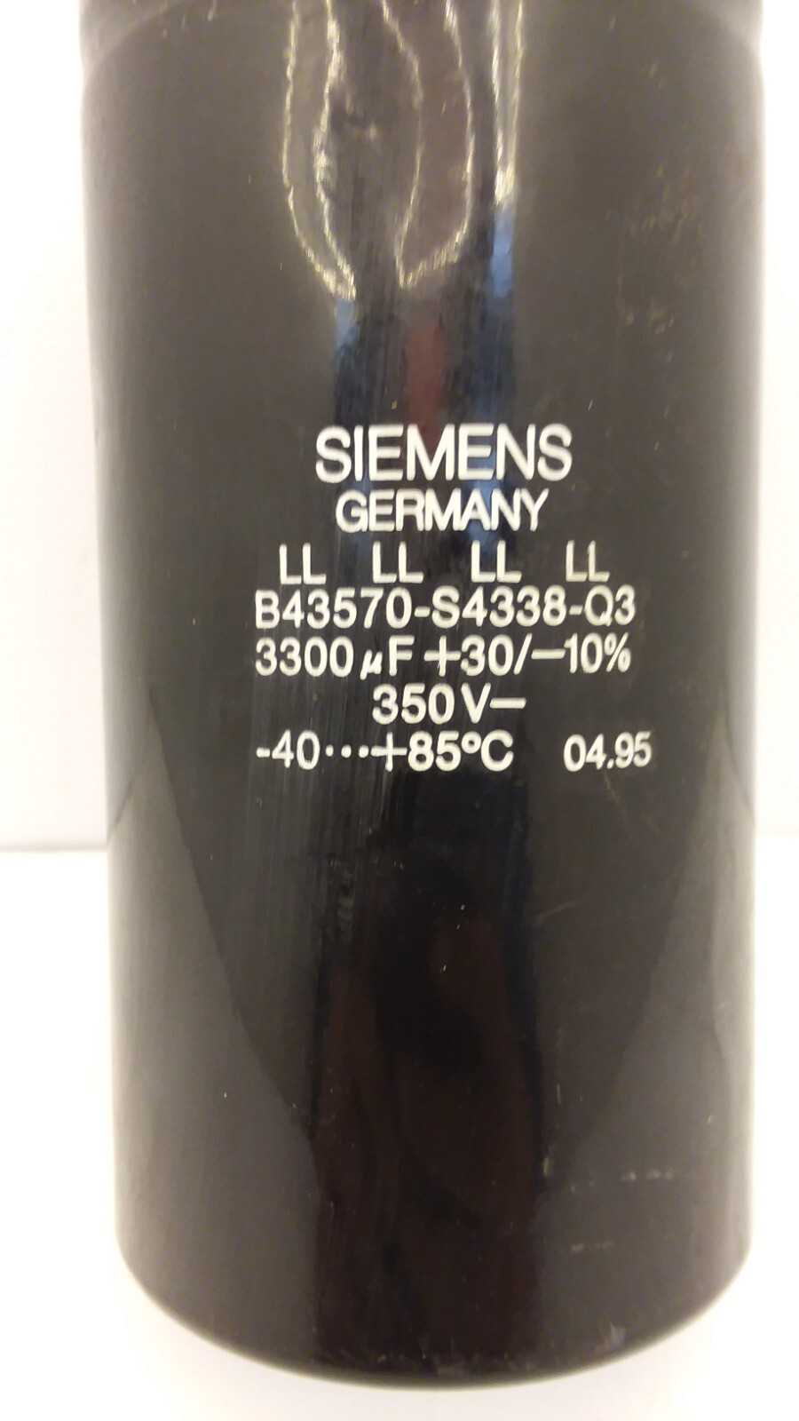 SIEMENS B43570-S4338-Q3 CAPACITOR 3300UF +30/-10% 350V -40 TO 85°C/-40 TO 185°F