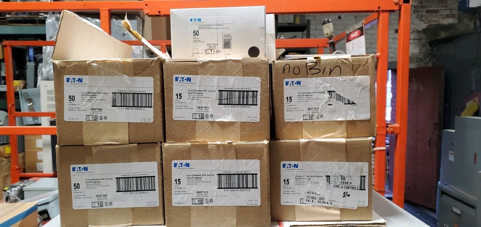 NEW IN BOX EATON CAT. QBGFT2030 30A, 2P, BOLT-ON GFI CIRCUIT BREAKER