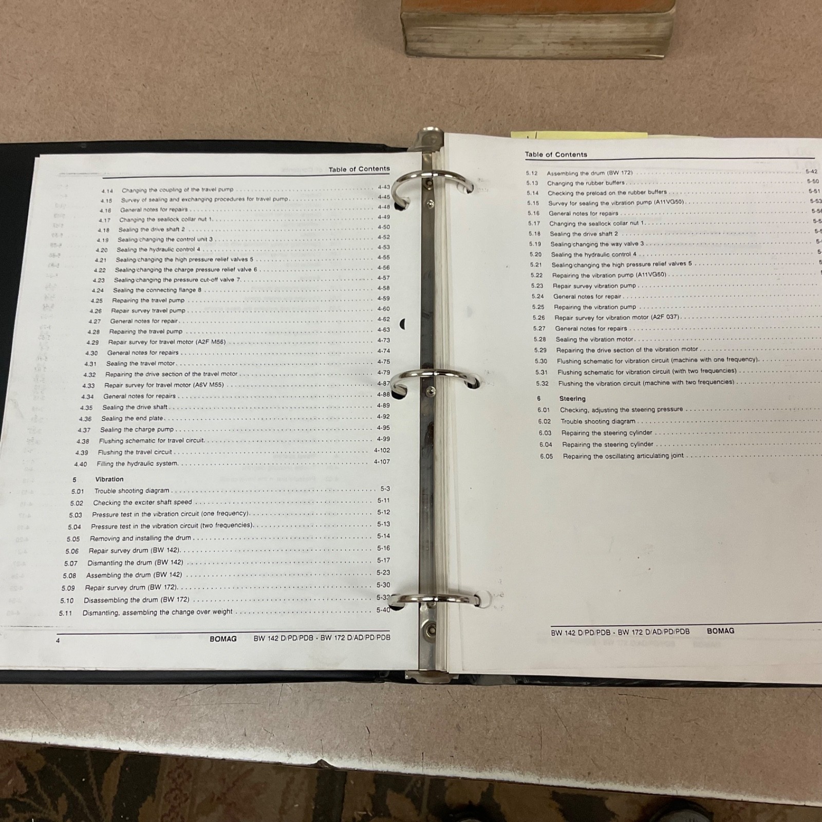 Bomag BW142 D-2 BW172 PD-2 SERVICE SHOP REPAIR MANUAL VIBRATORY COMPACTOR ROLLER
