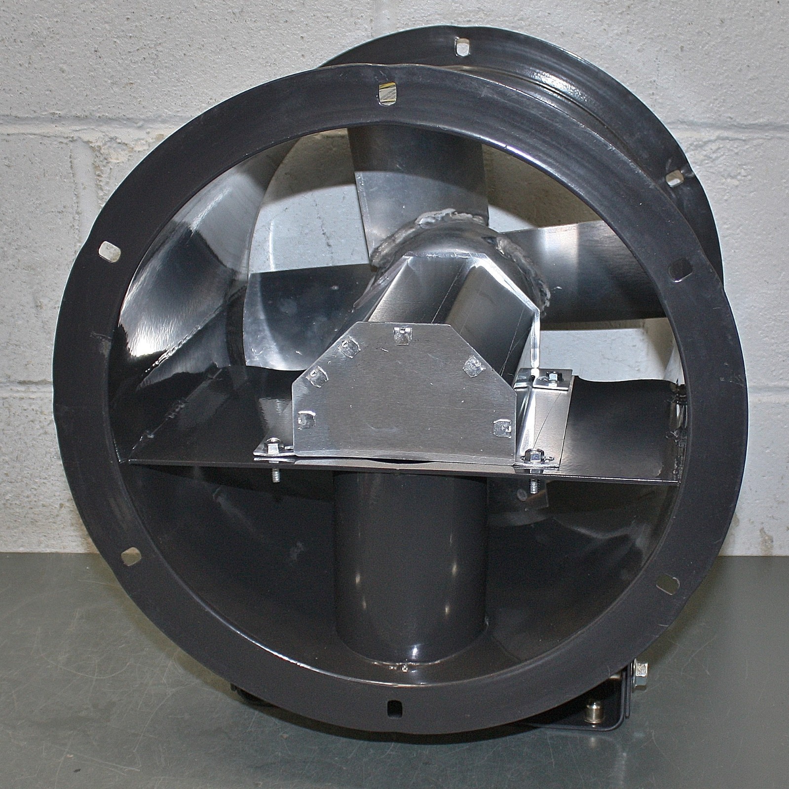 Dayton Tubeaxial Fan 166203A, 12″ Blade OD, Belt Drive, Max 2877 rpm, 2432 cfm